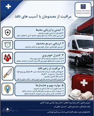 ۵ گام حیاتی در مواجهه با جراحت‌های ناشی از اشیاء نافذ