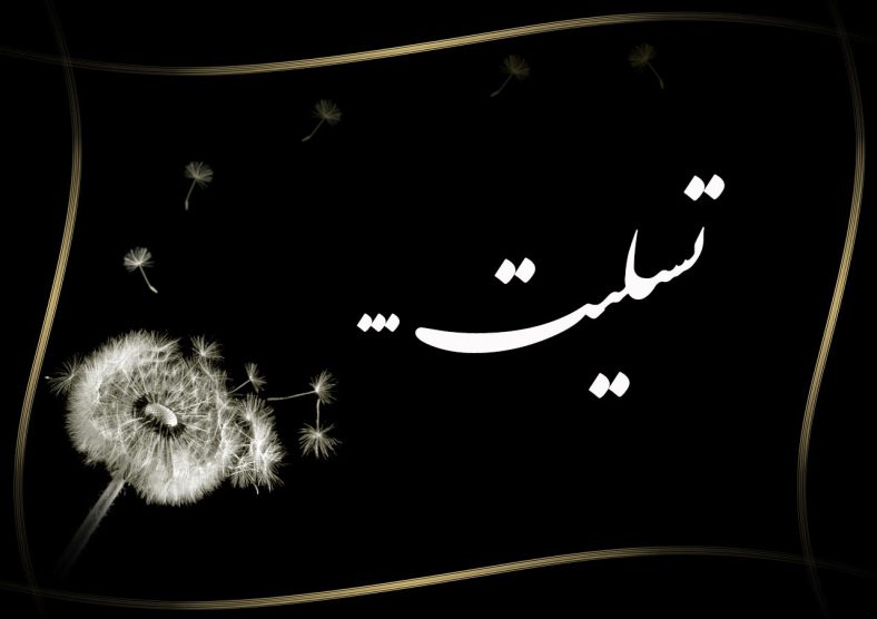 پیام تسلیت هیئت رئیسه دانشکده پرستاری و مامایی دانشگاه علوم پزشکی تهران بمناسبت در گذشت پدر گرامی سارا شاهان دانشجوی کارشناسی ارشد پرستاری